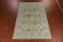 Load image into Gallery viewer, Handmade Green Oushak Vegetable Dye Area Rug 10x14 One of a Kind