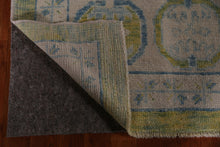 Load image into Gallery viewer, Handmade Green Oushak Vegetable Dye Area Rug 10x14 One of a Kind