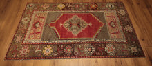Load image into Gallery viewer, Antique Vegetable Dye Anatolian Turkish Area Rug 3x5 One of a Kind
