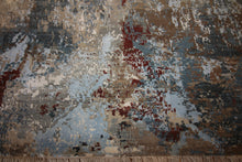 Load image into Gallery viewer, Contemporary Abstract Oriental Area Rug 4x6 One of a Kind