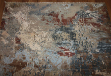 Load image into Gallery viewer, Contemporary Abstract Oriental Area Rug 4x6 One of a Kind