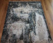 Load image into Gallery viewer, Contemporary Abstract Oriental Area Rug 4x6 One of a Kind