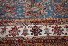 Load image into Gallery viewer, Geometric Super Kazak Oriental Area Rug 9x12 One of a Kind
