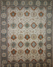 Load image into Gallery viewer, Floral Oushak Vegetable Dye Area Rug 9x12 One of a Kind