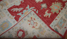 Load image into Gallery viewer, Vegetable Dye Oushak Turkish Area Rug 5x7 One of a Kind