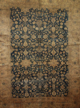 Load image into Gallery viewer, Pre-1900 Antique Sarouk Farahan Persian Vegetable Dye Rug 9x12 One of a Kind