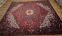 Load image into Gallery viewer, Vintage Heriz Serapi Persian Area Rug 9x12 One of a Kind