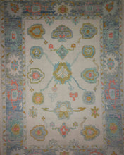 Load image into Gallery viewer, Vegetable Dye Wool Oushak Turkish Area Rug 9x12 One of a Kind