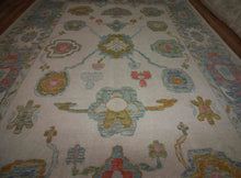Load image into Gallery viewer, Vegetable Dye Wool Oushak Turkish Area Rug 9x12 One of a Kind
