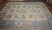 Load image into Gallery viewer, Vegetable Dye Wool Oushak Turkish Area Rug 9x12 One of a Kind