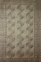 Load image into Gallery viewer, Vintage Geometric Turkoman Persian Area Rug 8x10 One of a Kind
