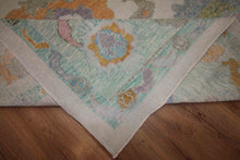 Load image into Gallery viewer, Handmade Floral Oushak Vegetable Dye Large Rug 10x14 One of a Kind