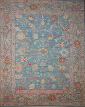 Load image into Gallery viewer, Light Blue Handmade Oushak Area Rug 8x10 One of a Kind