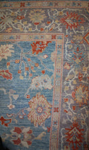Load image into Gallery viewer, Light Blue Handmade Oushak Area Rug 8x10 One of a Kind