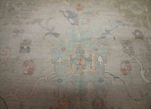 Load image into Gallery viewer, Vegetable Dye Wool Oushak Area Rug 9x12 One of a Kind