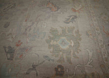 Load image into Gallery viewer, Vegetable Dye Wool Oushak Area Rug 9x12 One of a Kind