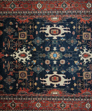 Load image into Gallery viewer, Vegetable Dye Heriz Serapi Large Area Rug 10x14