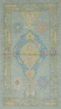 Load image into Gallery viewer, Vegetable Dye Oushak Turkish Area Rug 3x5 One of a Kind