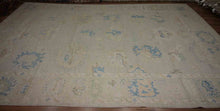 Load image into Gallery viewer, Charming Large Oushak Area Rug 10x14 with Soft Variegated Floral Details One of a Kind