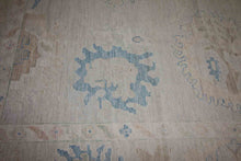 Load image into Gallery viewer, Charming Large Oushak Area Rug 10x14 with Soft Variegated Floral Details One of a Kind