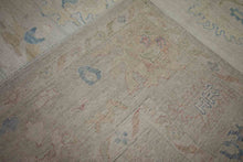 Load image into Gallery viewer, Charming Large Oushak Area Rug 10x14 with Soft Variegated Floral Details One of a Kind