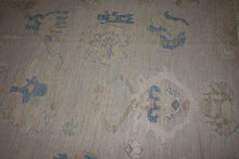 Load image into Gallery viewer, Charming Large Oushak Area Rug 10x14 with Soft Variegated Floral Details One of a Kind