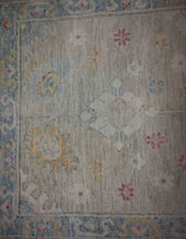 Load image into Gallery viewer, Vegetable Dye Oushak Turkish Accent Rug 3x5 One of a Kind