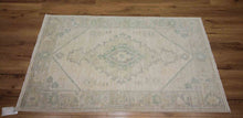 Load image into Gallery viewer, Vegetable Dye Oushak Turkish Foyer Rug 3x5 One of a Kind