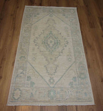 Load image into Gallery viewer, Vegetable Dye Oushak Turkish Foyer Rug 3x5 One of a Kind