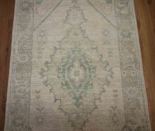 Load image into Gallery viewer, Vegetable Dye Oushak Turkish Foyer Rug 3x5 One of a Kind