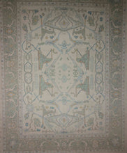 Load image into Gallery viewer, Vegetable Dye Oushak Turkish Area Rug 9x12 One of a Kind