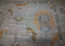 Load image into Gallery viewer, Vegetable Dye Wool Oushak Turkish Area Rug 9x12 One of a Kind