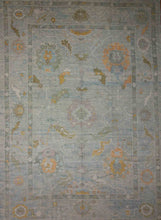 Load image into Gallery viewer, Vegetable Dye Wool Oushak Turkish Area Rug 9x12 One of a Kind