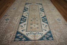 Load image into Gallery viewer, Wool Geometric Anatolian Turkish Area Rug 6x9 One of a Kind