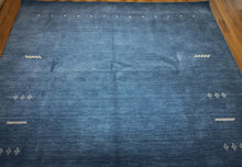 Load image into Gallery viewer, Lush Blue Gabbeh Tribal Area Rug 8x10