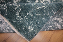 Load image into Gallery viewer, Contemporary Hand Knotted Modern Blue Area Rug 9x12
