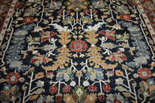 Load image into Gallery viewer, Vegetable Dye Navy Blue Heriz Serapi Oriental Area Rug 9x12