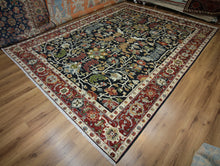 Load image into Gallery viewer, Vegetable Dye Navy Blue Heriz Serapi Oriental Area Rug 9x12