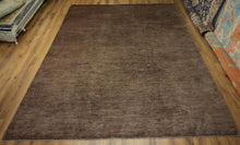 Load image into Gallery viewer, Hand-Knotted Wool Modern-Contemporary Brown Area Rug 9x12