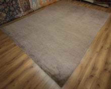 Load image into Gallery viewer, Hand-Knotted Wool Modern-Contemporary Brown Area Rug 9x12