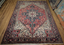 Load image into Gallery viewer, Vintage Wool Heriz Persian Area Rug 8x10