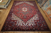 Load image into Gallery viewer, Vegetable Dye Geometric Heriz Persian Area Rug 9x12