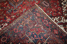 Load image into Gallery viewer, Vegetable Dye Geometric Heriz Persian Area Rug 9x12