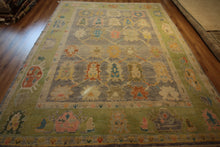 Load image into Gallery viewer, "colorful oushak rugs" "modern oushak rug" "where to buy oushak rugs" "hand knotted oushak rugs" "Turkish Oushak rugs " "oushak rugs"
