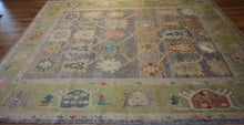 Load image into Gallery viewer, "colorful oushak rugs" "modern oushak rug" "where to buy oushak rugs" "hand knotted oushak rugs" "Turkish Oushak rugs " "oushak rugs"