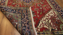 Load image into Gallery viewer, "heriz serapi rugs for sale" "antique heriz serapi rugs" "heriz rug" "heriz rug patterns" "geometric heriz rug" "heriz rug value"