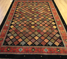Load image into Gallery viewer, Vegetable Dye Ghashghaei Persian Area Rug 6x9 One of a Kind
