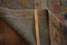 Load image into Gallery viewer, Floral Oushak Vegetable Dye Turkish Area Rug 9x12 One of a Kind