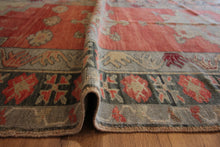Load image into Gallery viewer, "colorful oushak rugs" "modern oushak rugs" "hand knotted oushak rugs" "Turkish Oushak rugs " "oushak rugs"