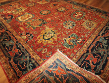 Load image into Gallery viewer, "heriz serapi rugs for sale" "antique heriz serapi rugs" "heriz rug" "heriz rug patterns" "geometric heriz rug" "heriz rug value"